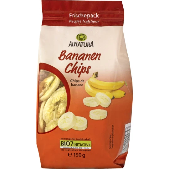 Bio Bananen Chips 150G 3 Bio Bananen Chips 150G