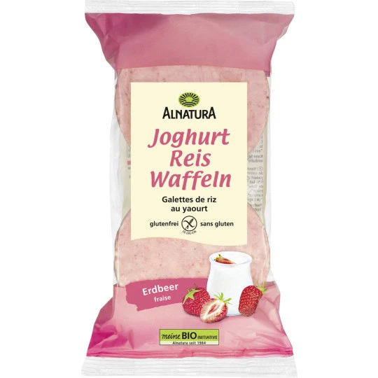 Bio Reiswaffeln Joghurt Erdbeer 100G 3 Bio Reiswaffeln Joghurt Erdbeer 100G