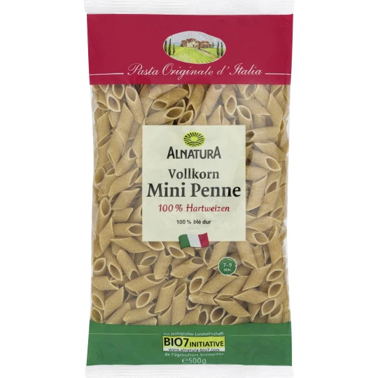 Bio Vollkorn Mini Penne 500G 3 Bio Vollkorn Mini Penne 500G