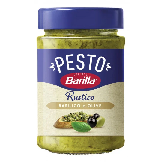 Pesto Rustico Basilico E Olive 200G 3 Pesto Rustico Basilico E Olive 200G