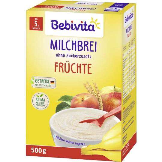 Milchbrei Früchte Ab 5.Monat 500G 3 Milchbrei Früchte Ab 5.Monat 500G
