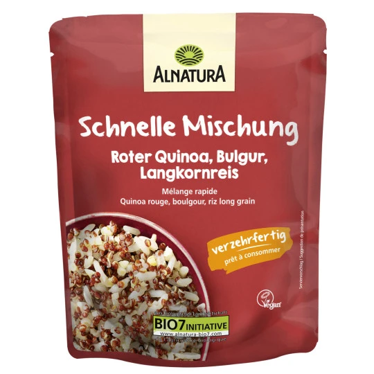 Bio Schnelle Mischung Roter Quinoa,Bulgur, Langkornreis 250G 3 Bio Schnelle Mischung Roter Quinoa,Bulgur, Langkornreis 250G