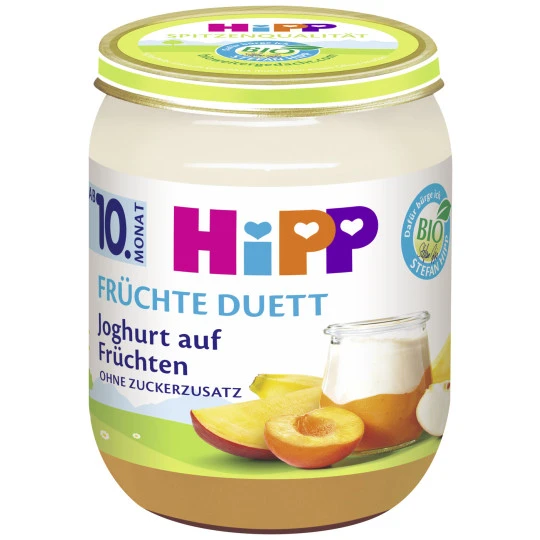 Hipp Bio Früchte Duett Joghurt Auf Früchten Ab 10.Monat 160G 3 Hipp Bio Früchte Duett Joghurt Auf Früchten Ab 10.Monat 160G