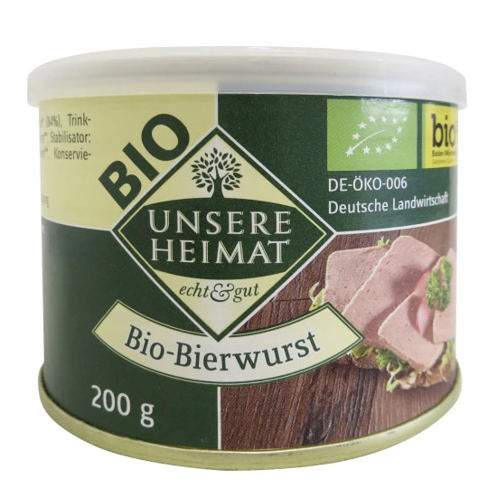 Heimat Bio Bierwurst 200G 3 Heimat Bio Bierwurst 200G