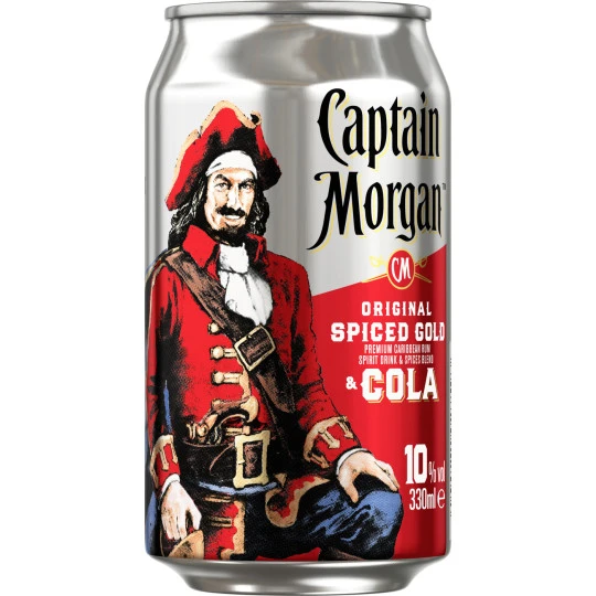 Morgan Original Spiced Gold & Cola 0,33L 3 Morgan Original Spiced Gold & Cola 0,33L
