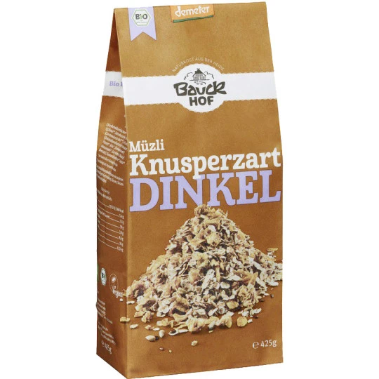 Demeter Bio Müzli Knusperzart Dinkel 425G 3 Demeter Bio Müzli Knusperzart Dinkel 425G