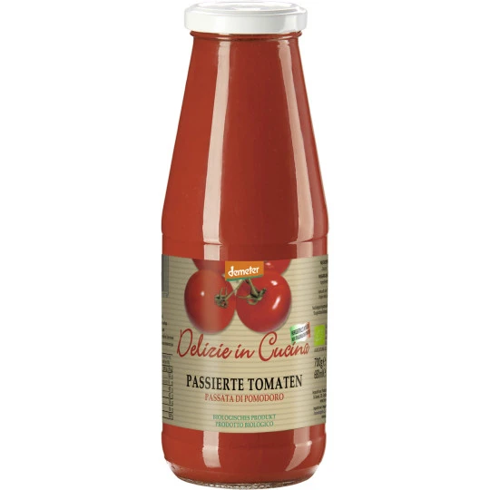 Demeter Bio Delizie In Cucina Passierte Tomaten 700G 3 Demeter Bio Delizie In Cucina Passierte Tomaten 700G