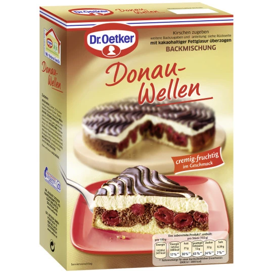 Dr. Oetker Backmischung Donauwelle 480G 3 Dr. Oetker Backmischung Donauwelle 480G