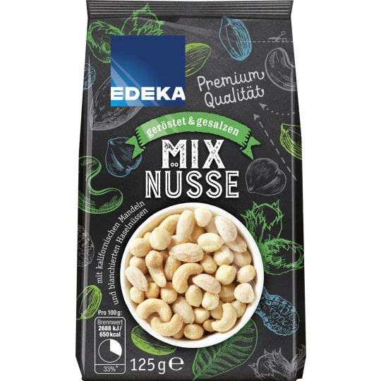 Mix Nüsse Geröstet & Gesalzen 125G 3 Mix Nüsse Geröstet & Gesalzen 125G