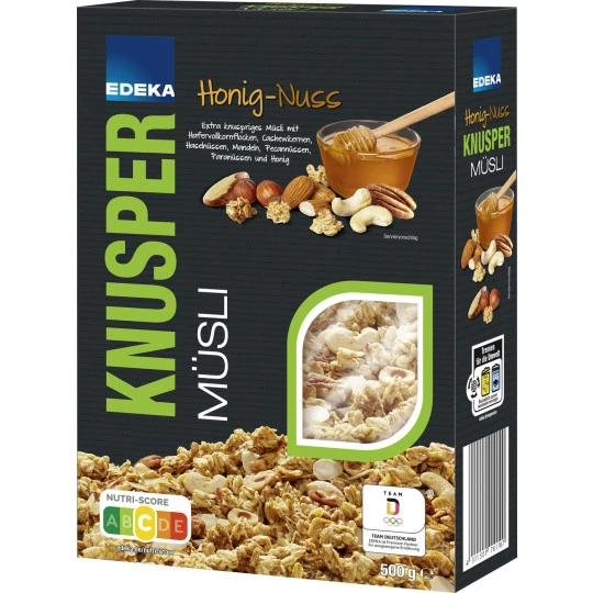 Knusper Müsli Honig-Nuss 500G 3 Knusper Müsli Honig-Nuss 500G