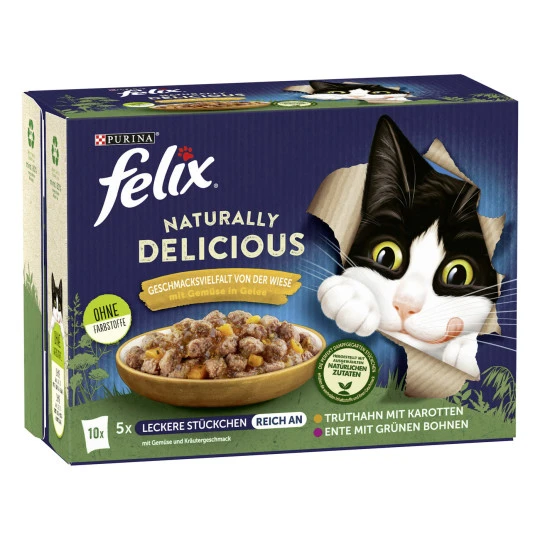 Felix Naturally Delicious Von Der Wiese 10x80G 3 Felix Naturally Delicious Von Der Wiese 10x80G