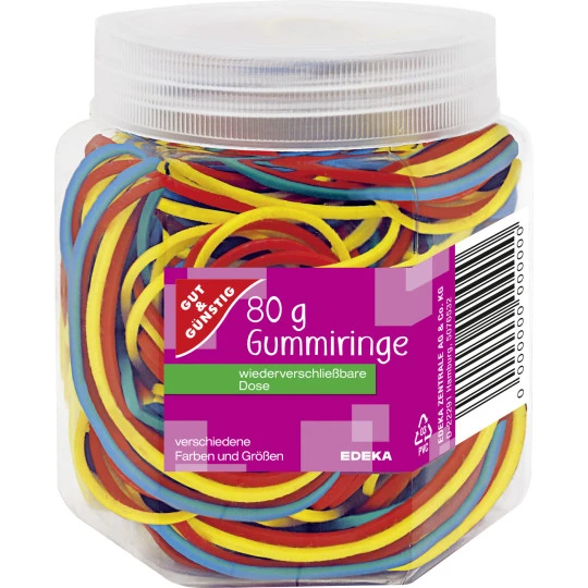 & Günstig Gummiringe Farbig Sortiert 80 G 3 & Günstig Gummiringe Farbig Sortiert 80 G