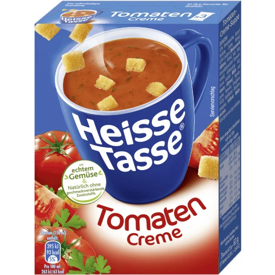 Tasse Tomaten Creme Suppe 63G 3 Tasse Tomaten Creme Suppe 63G