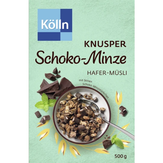 Müsli Knusper Schoko-Minze 500G 3 Müsli Knusper Schoko-Minze 500G