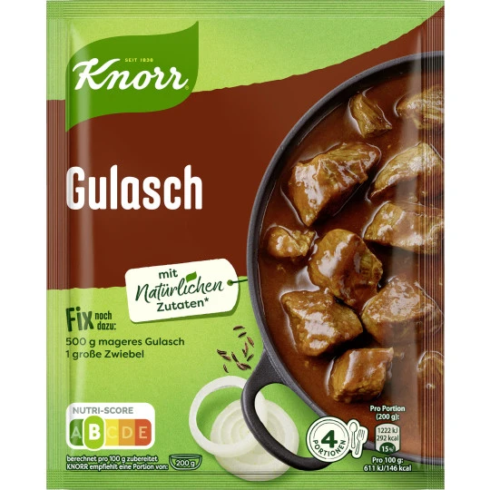 Knorr Fix Gulasch 49G 3 Knorr Fix Gulasch 49G