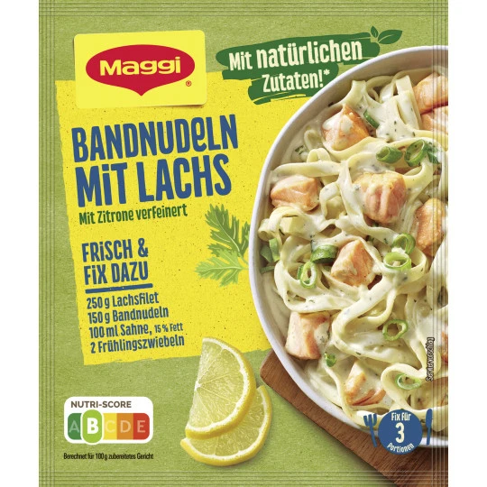 Bandnudeln Mit Lachs 40G 3 Bandnudeln Mit Lachs 40G
