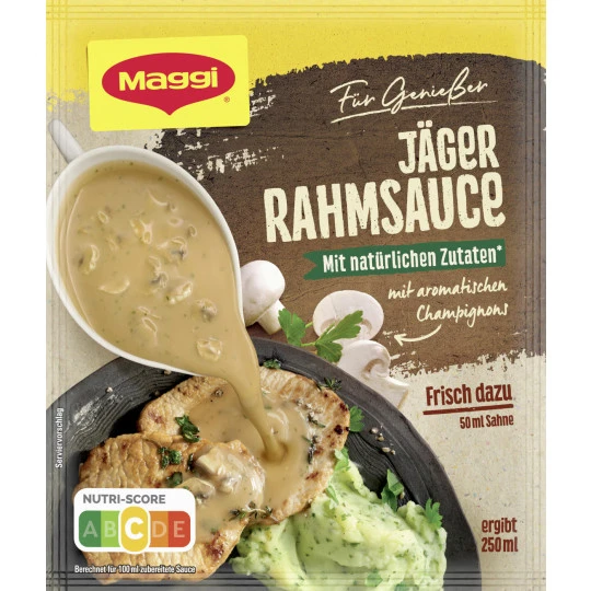Für Genießer Jäger Rahmsauce Ergibt 250ML 3 Für Genießer Jäger Rahmsauce Ergibt 250ML