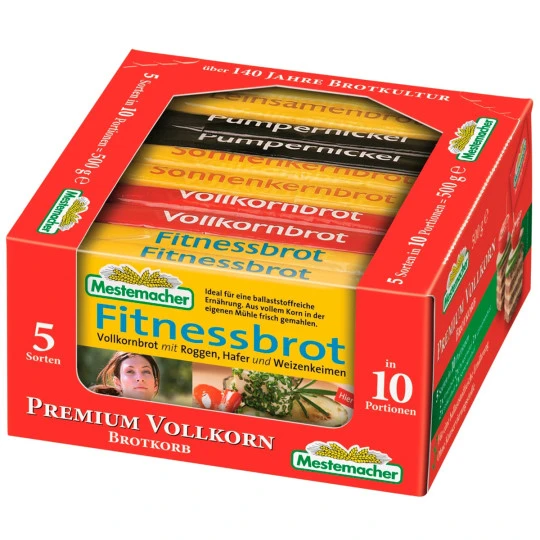 Premium Vollkorn Brotkörbchen 500G 3 Premium Vollkorn Brotkörbchen 500G