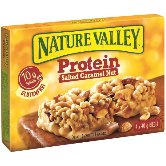 Nature Valley Protein Salted Caramel Nut Riegel 4ST 160G 3 Nature Valley Protein Salted Caramel Nut Riegel 4ST 160G