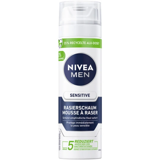 NIVEA Men Rasierschaum Sensitive 200ML 3 NIVEA Men Rasierschaum Sensitive 200ML