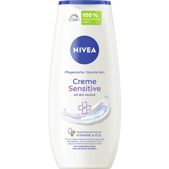 NIVEA Pflegedusche Creme Sensitive PH Skin Neutral 250ML 3 NIVEA Pflegedusche Creme Sensitive PH Skin Neutral 250ML