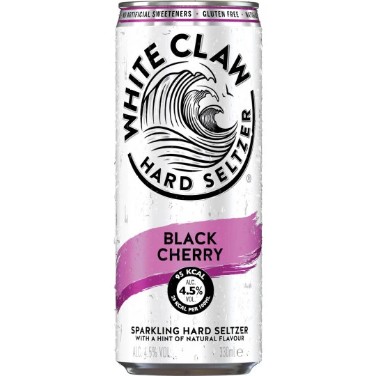 White Claw Hard Seltzer Black Cherry 0,33L 3 White Claw Hard Seltzer Black Cherry 0,33L